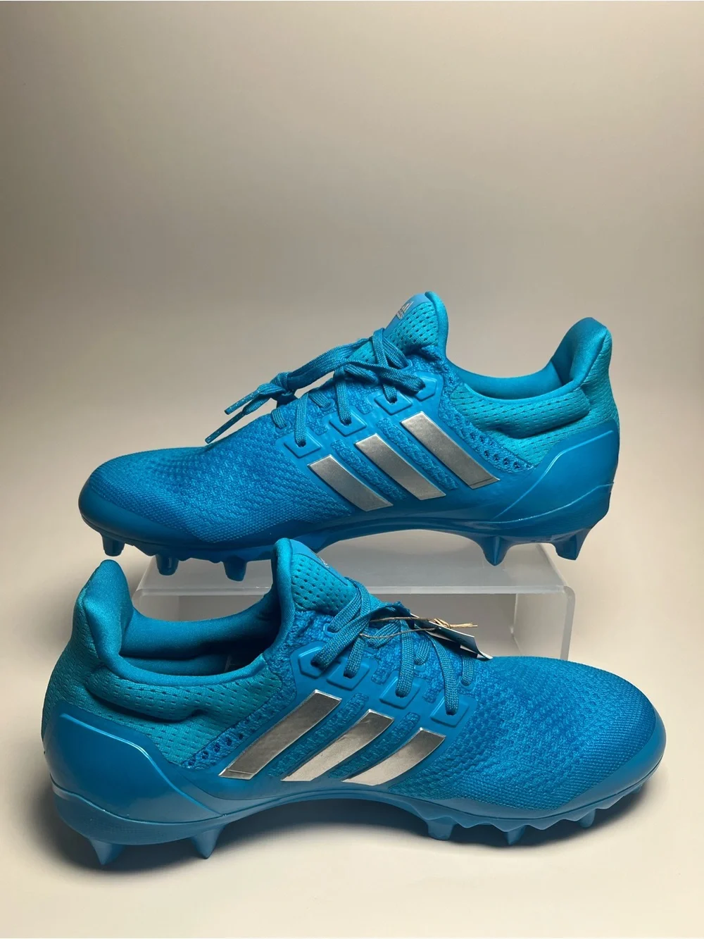 Adidas Ultra Boost Primeknit Mens Football Cleats Size 13.5 UNC Blue JP7412 Rare